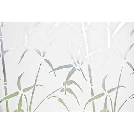 Perfecttwinkle Bamboo Static Privacy Window Film- Door Size PE20953